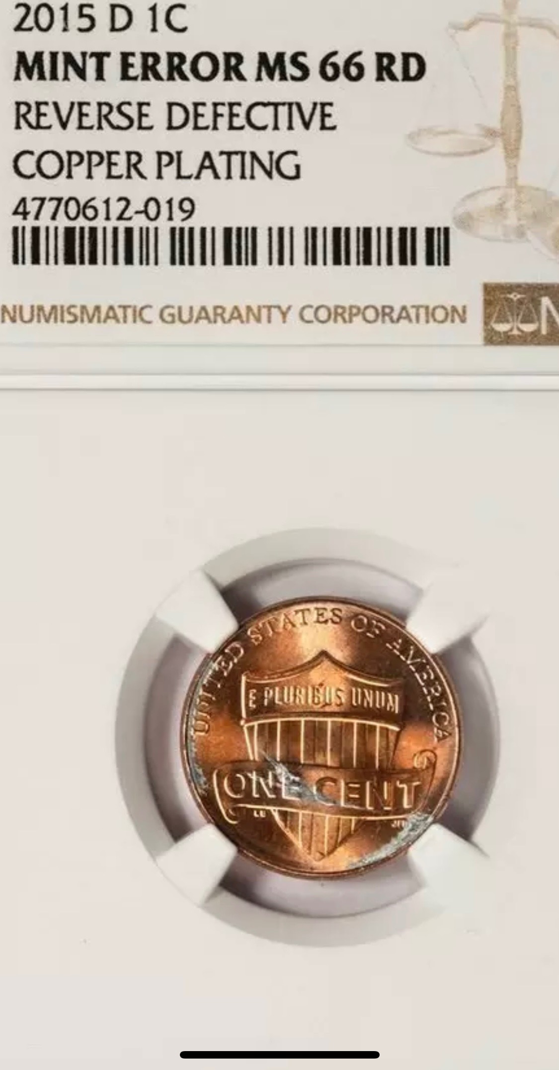 2017-D-Shield-Penny-Struck-On-Damage-Defective-Plating