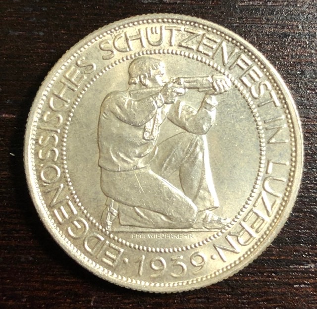 1939-Switzerland-Lucerne-5-Francs,-Grade?
