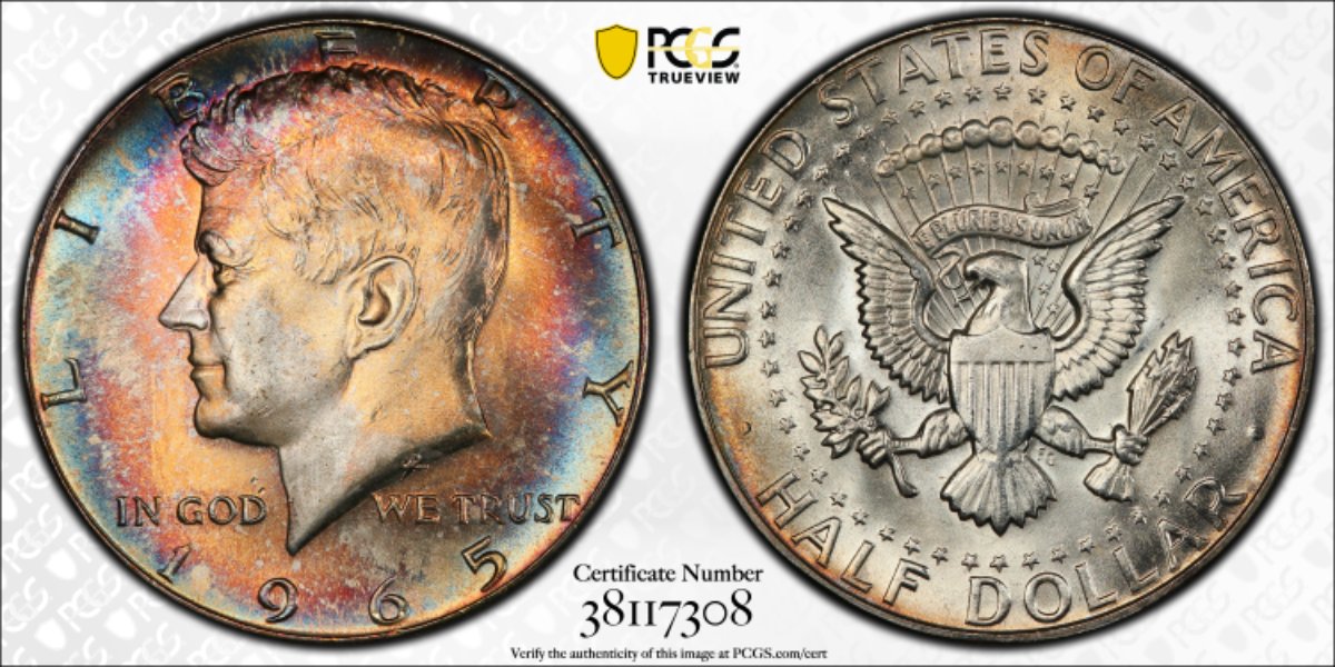 Beautiful-1965-Kennedy-Half-Dollar-Acquisition-PCGS-MS-65