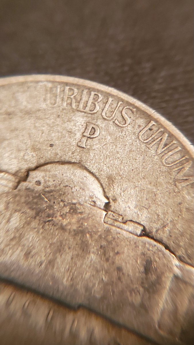 Odd-War-Nickel-Mint-Mark,-1943-P-Silver-Jefferson.-Tiny-D-Over-P?