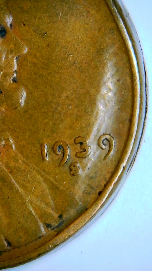 1939-Wheat-Back-Penny-Lamination--Error