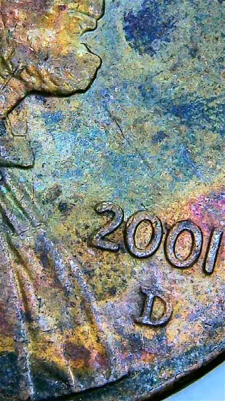 2001-D-Lincoln-Memorial-Penny-Toned-DD