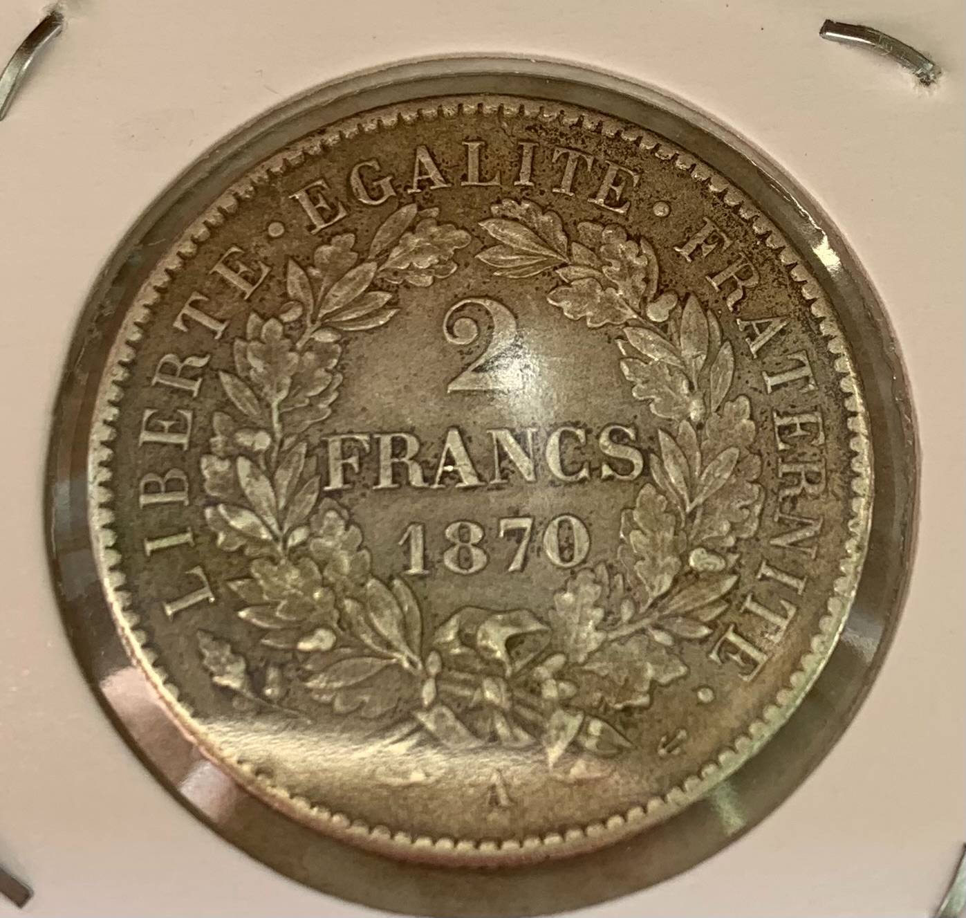 2-Franc-Ceres-1870-A---Please-Grade
