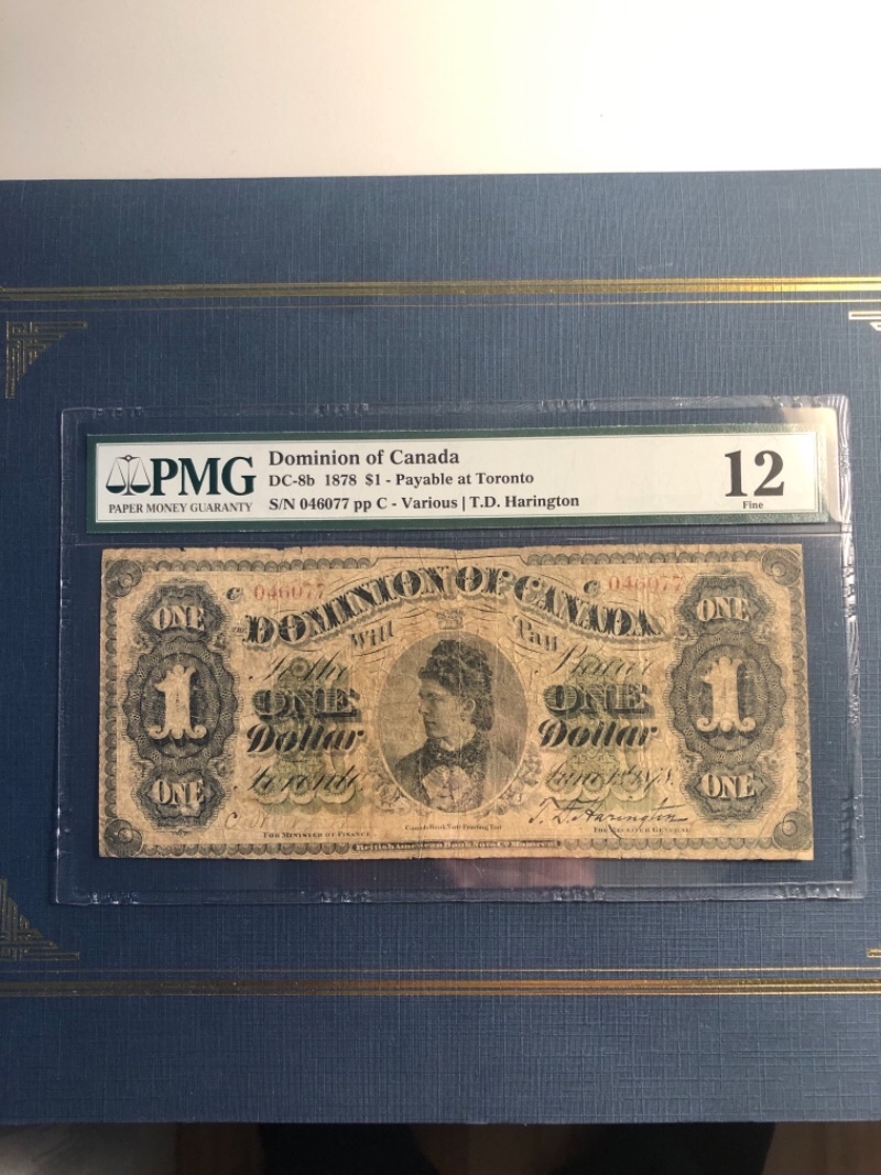 1878-Dominion-Of-Canada-1$-Scalloped-Rare-Rare