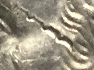 2001-P-Kentucky-Quarter-Crack,-Faded-Lettering.