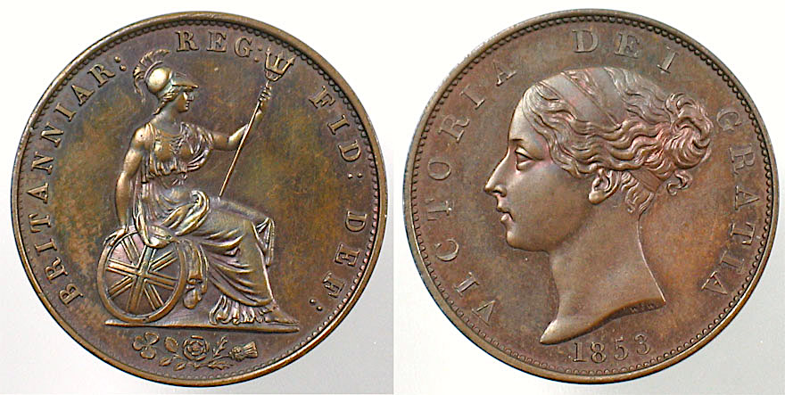 1853-Half-Penny-Identification-Proof-?-Or-Regular-Circulation
