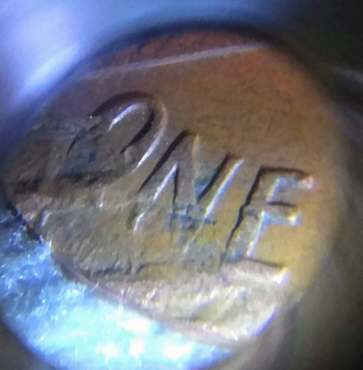 1972-D-Lincoln-Cent-Clamped-In-Vice-Or-Mint-Damage?