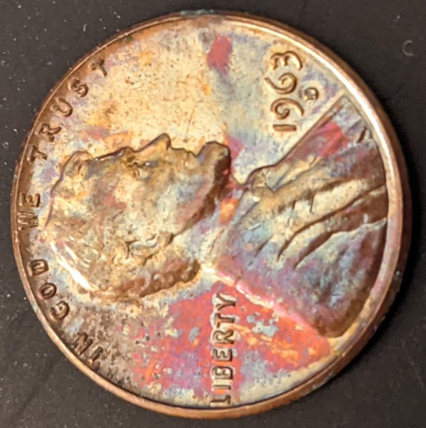 1963-D-Lincoln-Cent-Toning
