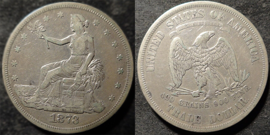 1873-S-Trade-Dollar-With-Broken-Die-If-It's-Real