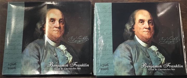 Commems-Collection-Modern:-2006-Benjamin-Franklin-Coin-&-Chronicles-Set