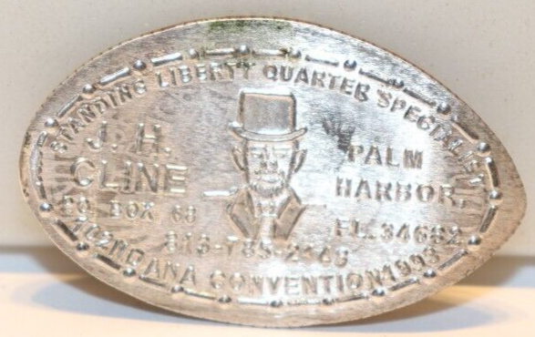 J-H-Cline-Advertising-Coin---Token.-1916-Standing-Lib.-25c-Replica-Obv.