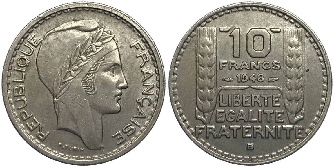 10-Francs-1948---B-France-Variety-Lower-B