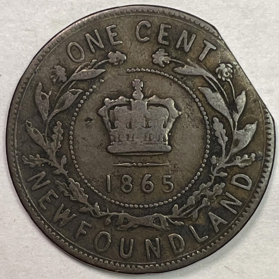 Ebay:-Newfoundland-1-Cent-1865-Clipped-Planchet-?