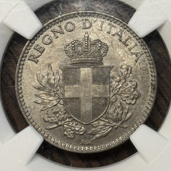 Another-1918-Italian-20-Centesimi---Overstruck-On-KM#28