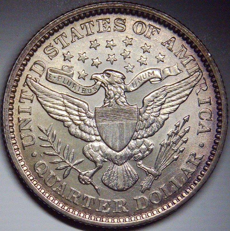 For-Grading---1892-Barber-Quarter-Type-2-Reverse-Tdr-FS-801