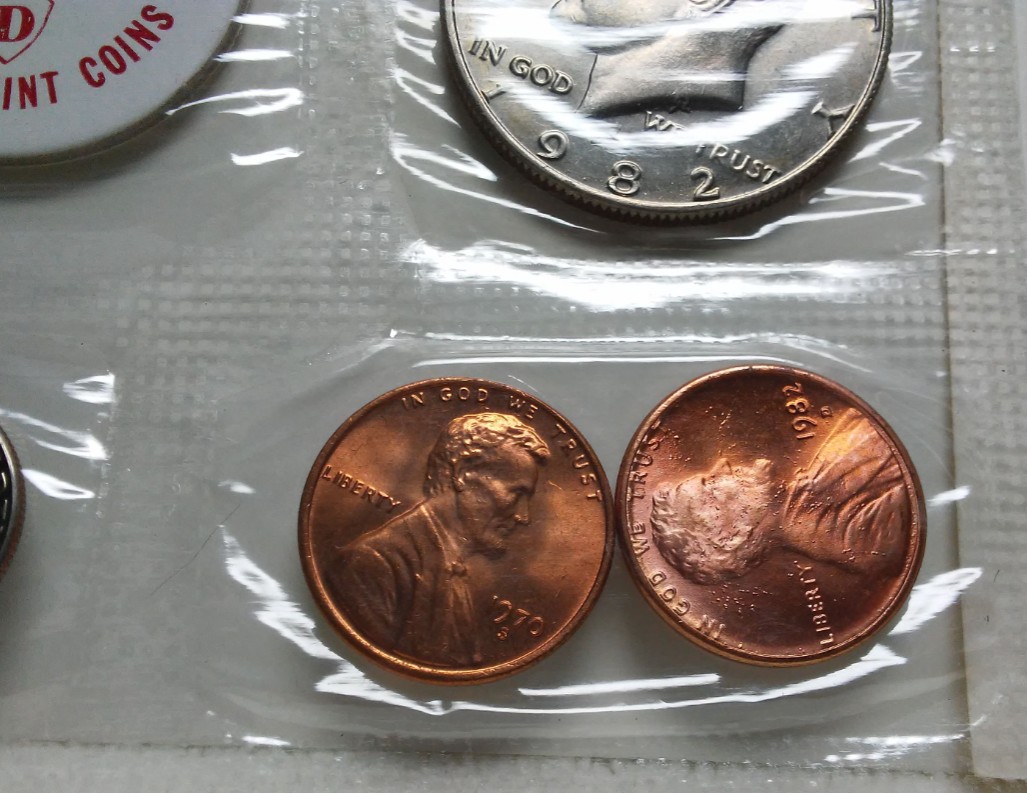 1982-Uncirculated-P-&-D-Mint-Set---1970-S-Cent-Added