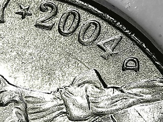 2004-D-Jefferson-Shaking-Hands-Nickel,-From-A-Convenience-Store