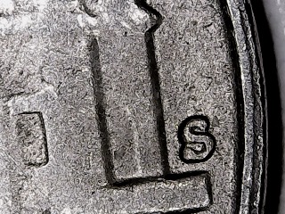 1954-S-Jefferson-Nickel:-Devices-In-Liberty-Are-Crowded