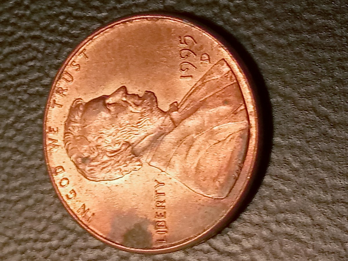 1995-D-Cent-With-Die-Clash-On-The-Reverse