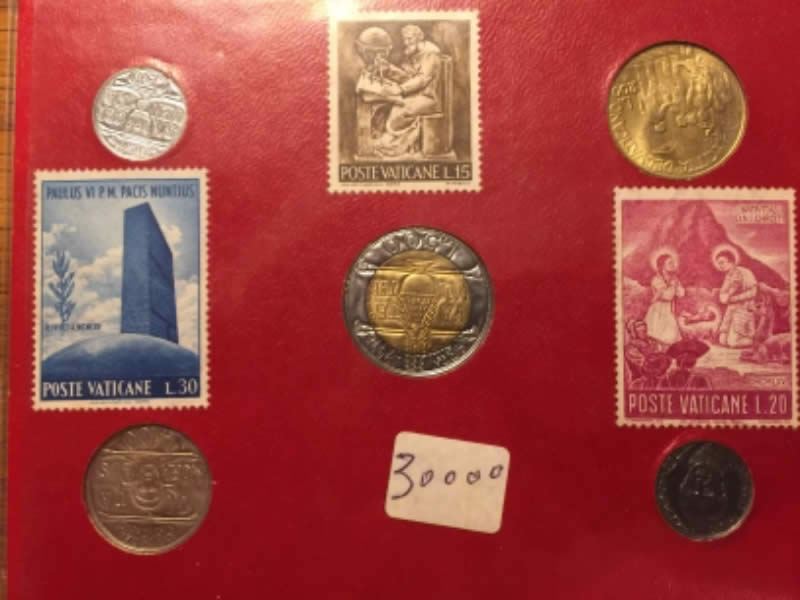 Vatican-Coin-Stamp-Plaquered-That-Is-In-My-Coin-Collection