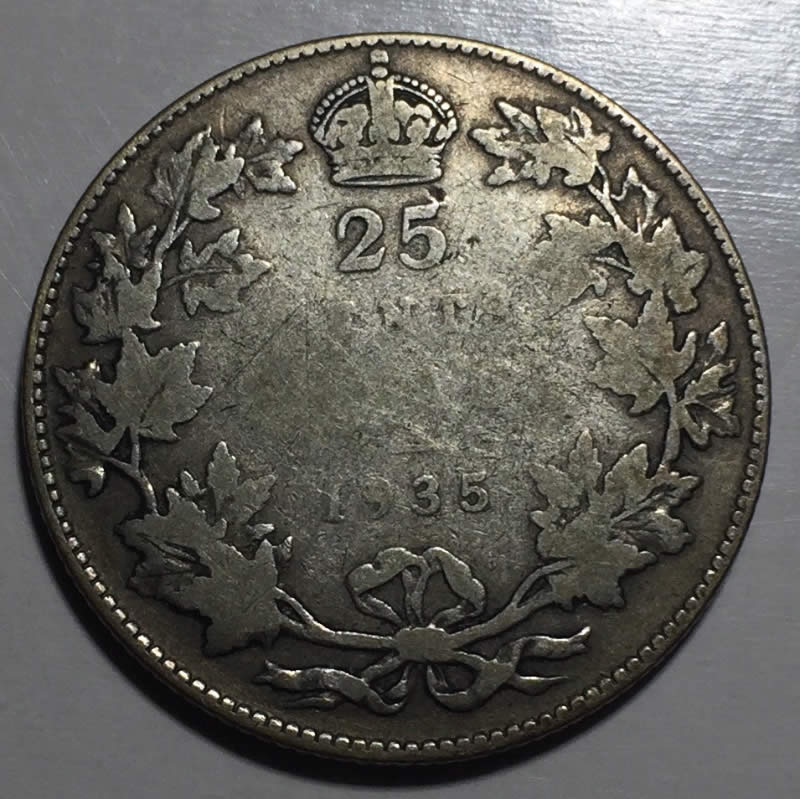 1935-Canada-25-Cent-Coin�looks-Strange