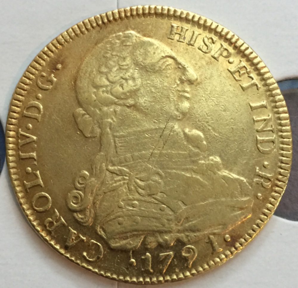1791-Columbia-8-Escudo-Nuevo-Reino-Grade-Help