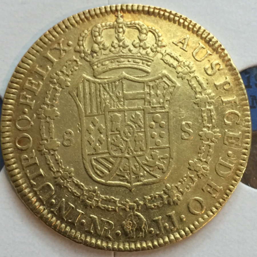 1791-Columbia-8-Escudo-Nuevo-Reino-Grade-Help
