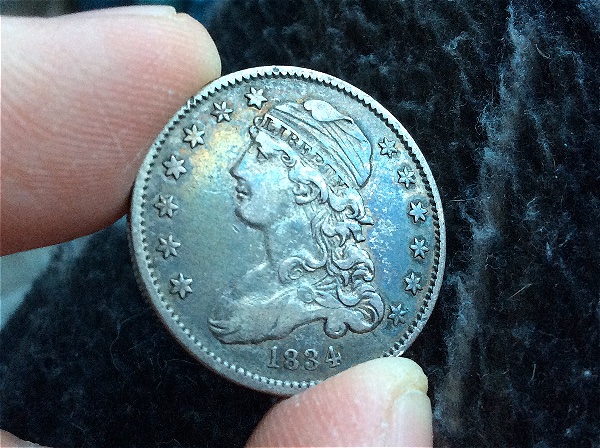 1838-Large-Cent-And-1834-Quarter-For-Grading