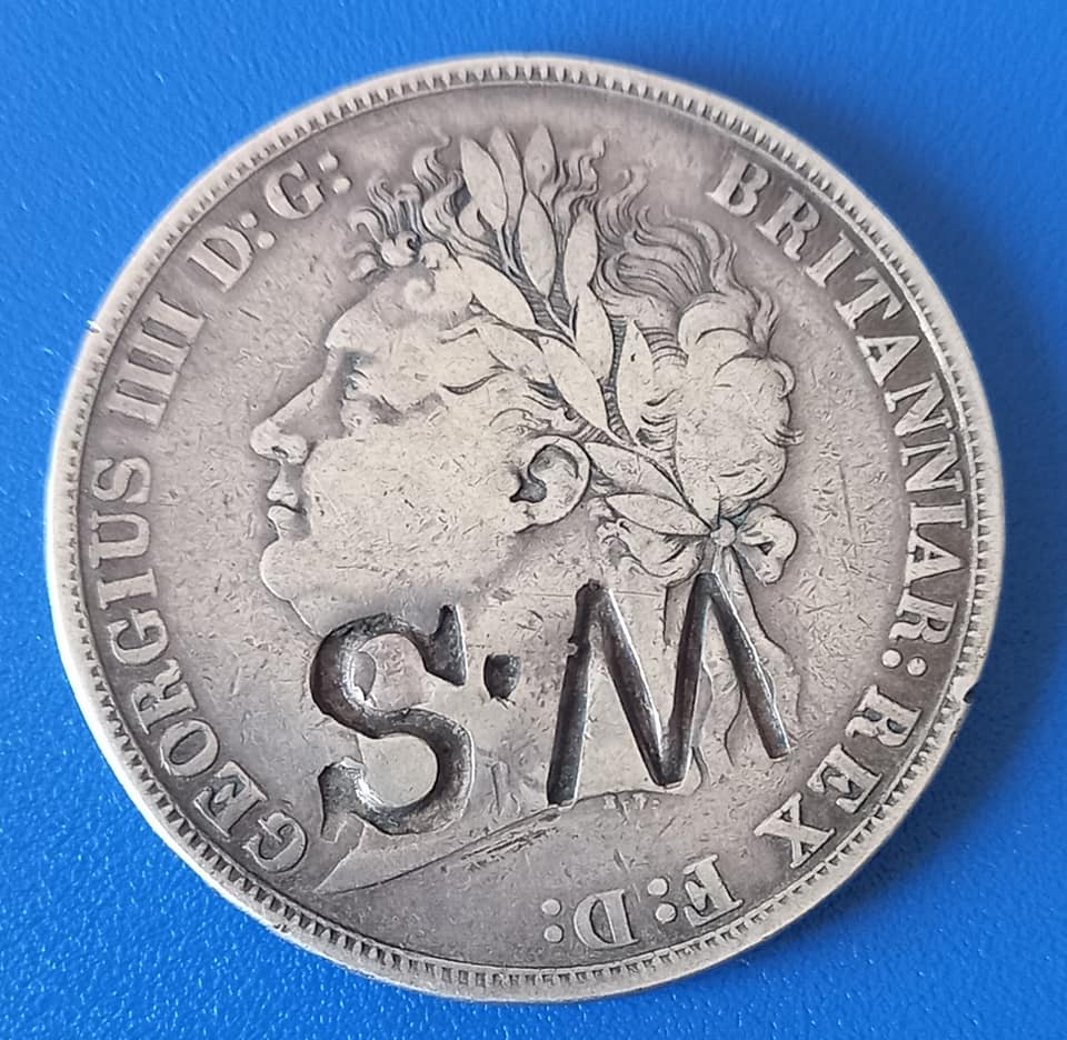 1821-Crown-With-W.s-Counterstamp