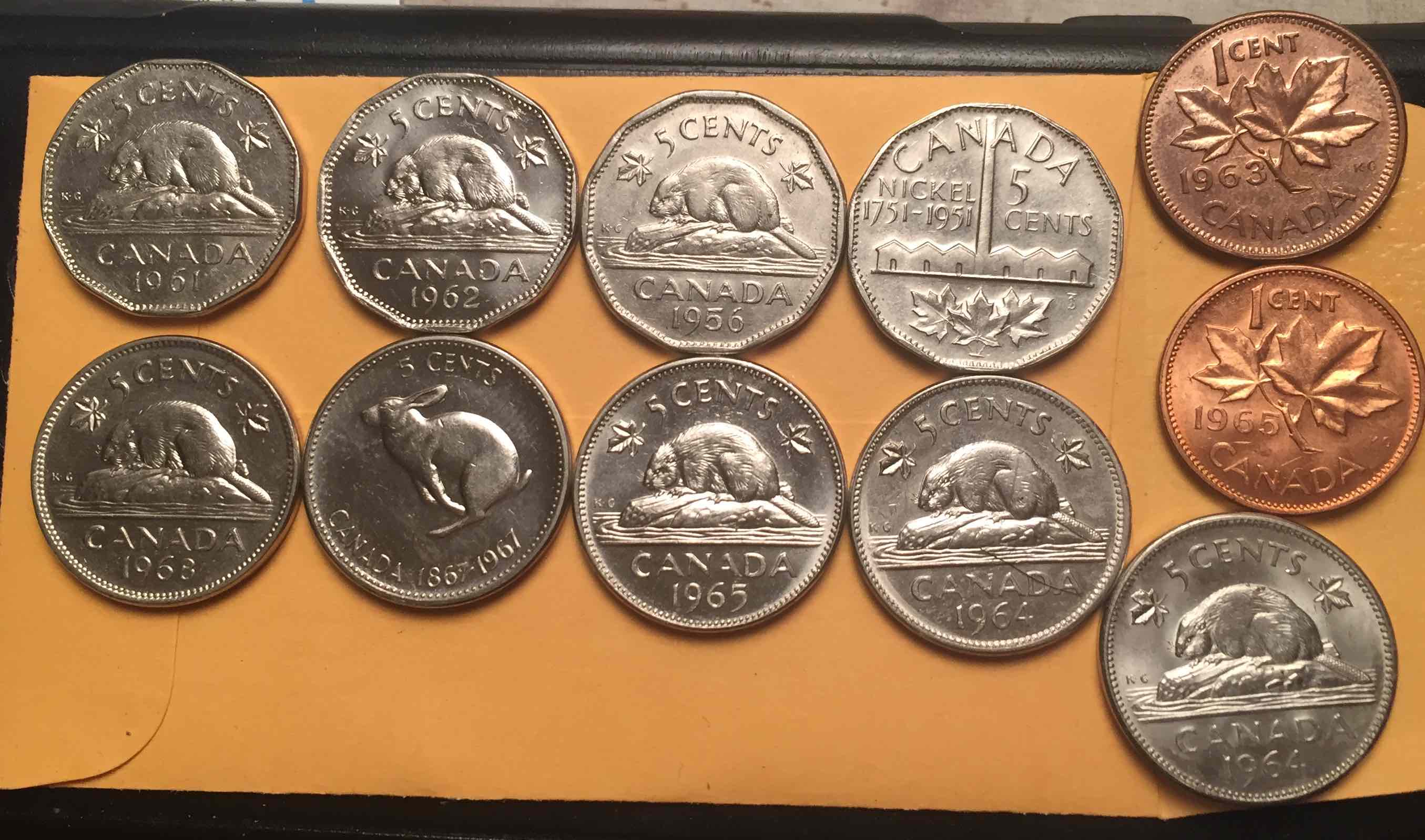Help-Identifying-Finish-On-1964-5-Cent