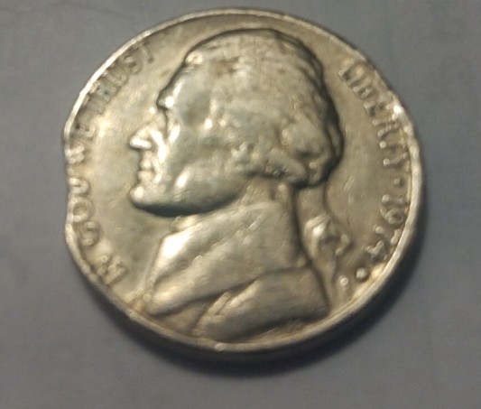 1974-Jefferson-Nickel-With-Mint-Error,-And-No-Noticable-Mint-Marking-Either