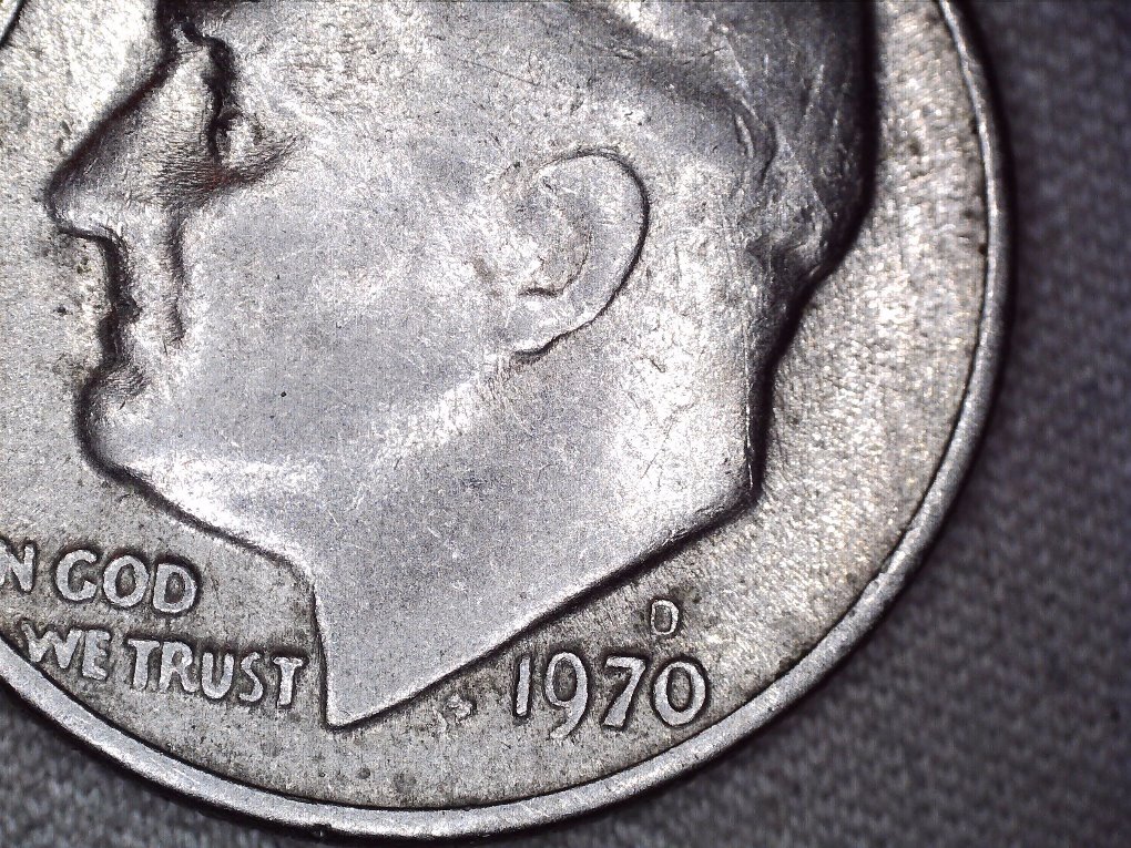 1970-D-Dime-DDO-Ear-Above-And-Below