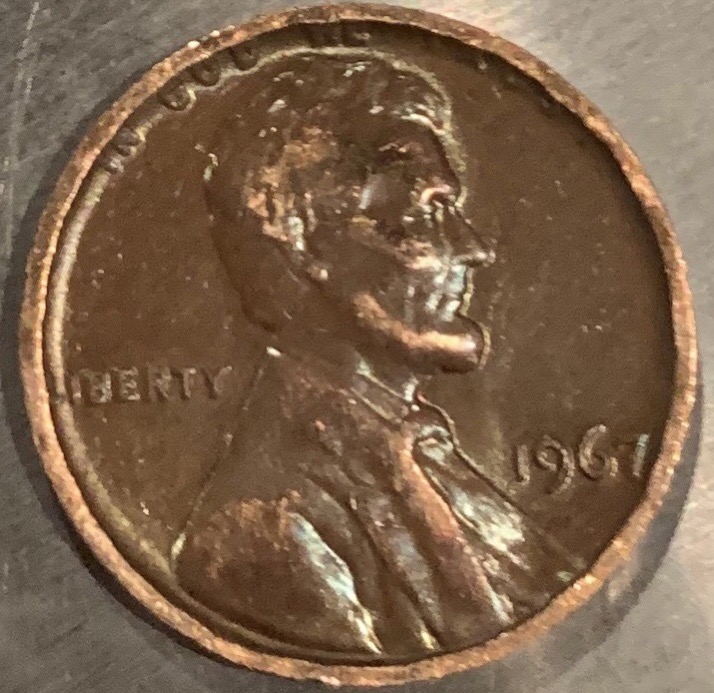 1967-Penny.-What's-Up-Here-Weight-2.98-Grams