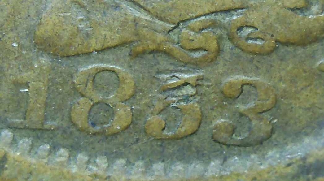 1853-One-Cent-Error-On-Date
