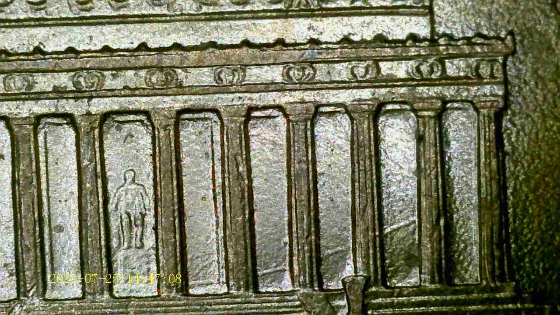 1996-D-Penny-Rev.-Behind-Columns.-Die-Gouge?-Feeder-Finger-Scrapes?