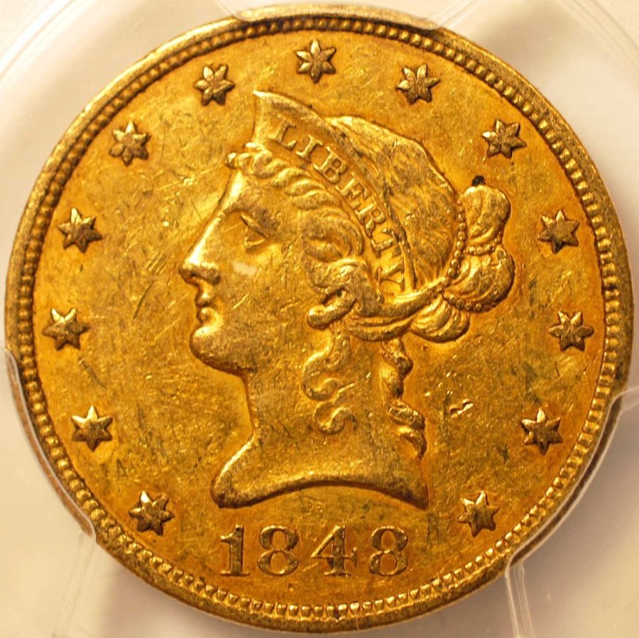 1848-Liberty-Eagle-In-A-PCGS-Holder