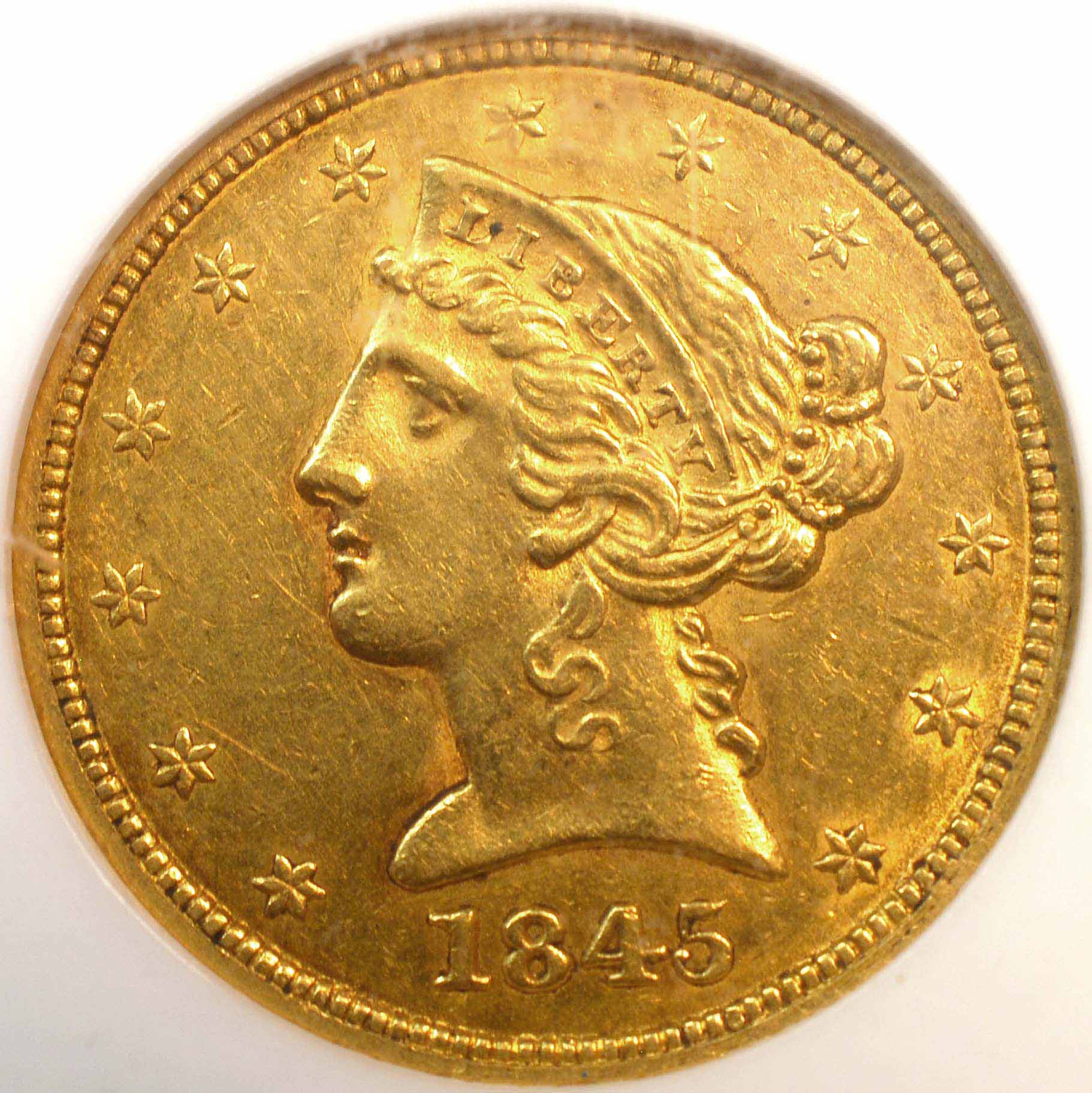 1845-Liberty-Half-Eagle:--Grade-Estimates-And-Comments,-Please!