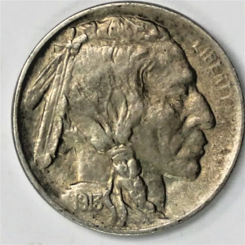 1913-Buffalo-Nickel,-Says-Bu,-But-Looks-AU