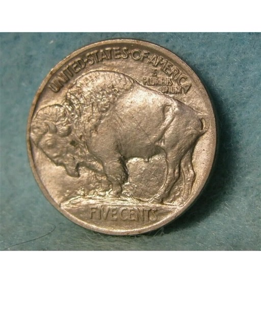 1913-P-Buffalo-Nickel,-With-Possible-Pen-Marks?