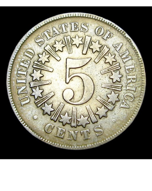 1866-Shield-Nickel-With-Rays,-Grade?