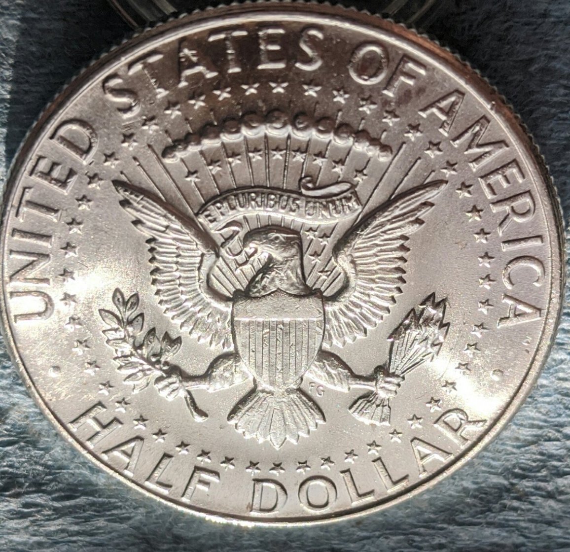 Weird-Marks-On-1964-Kennedy-Half-Dollar