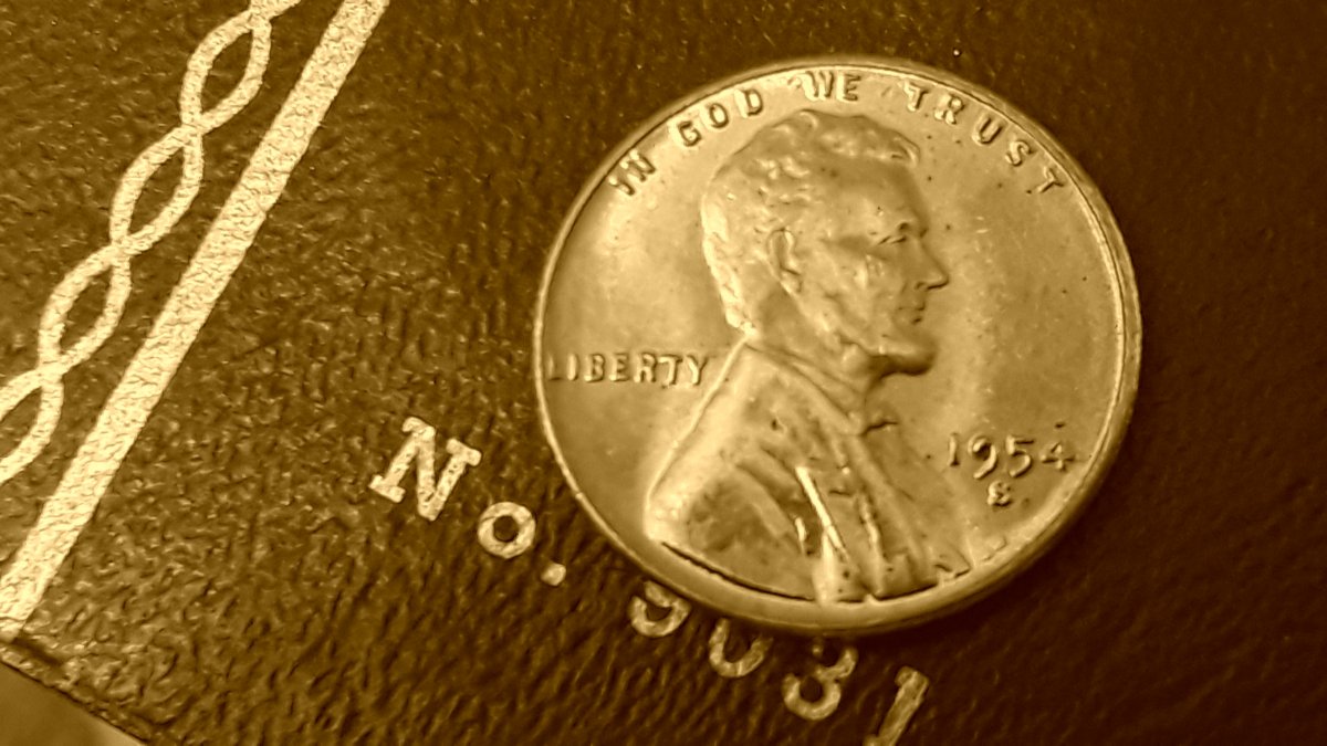 1954-S-Wheat-Cent,-Random-Die-Chips?