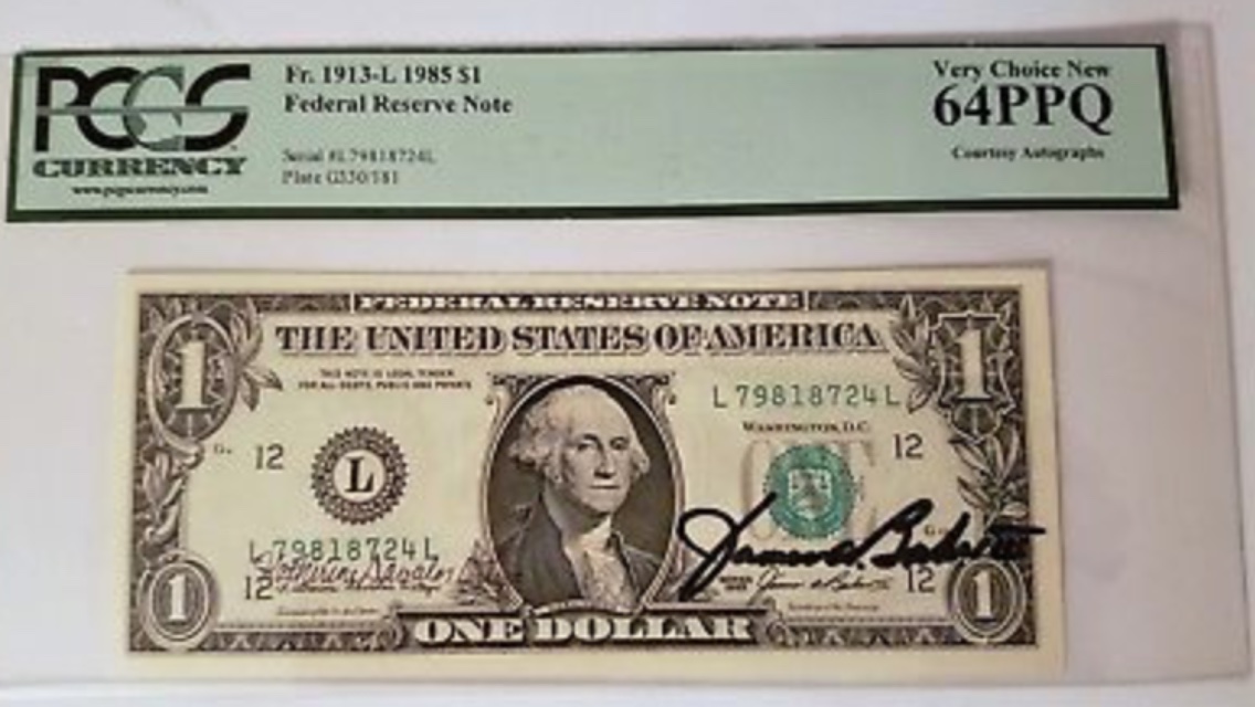 $1-FRN-Bank-Note-Dual-Courtesy-Autograph