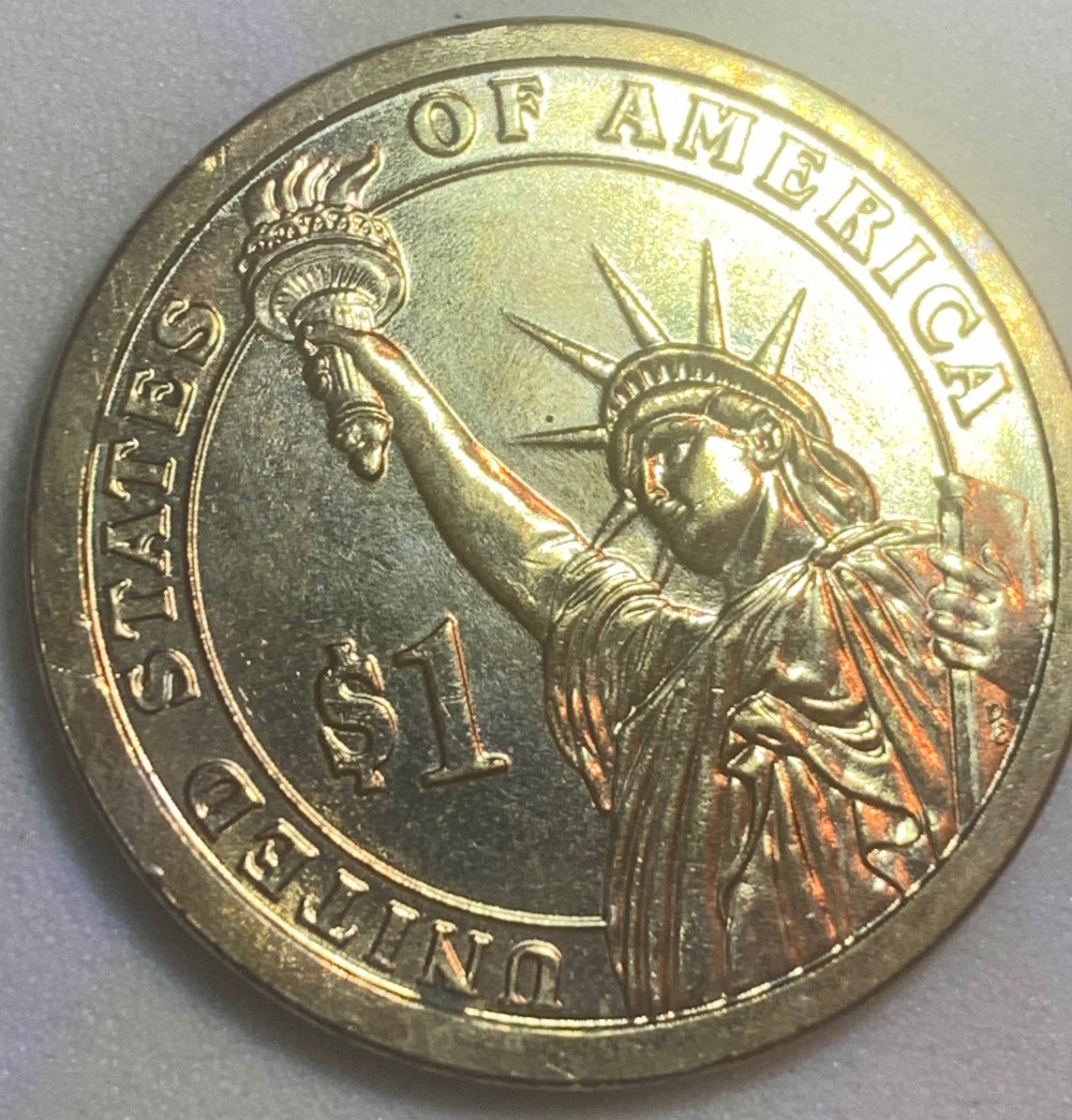John-Quincy-Adams-Dollar,-Different-Colour-Sides?--Missing-Clad?-Wrong-Planchet?-Proof?