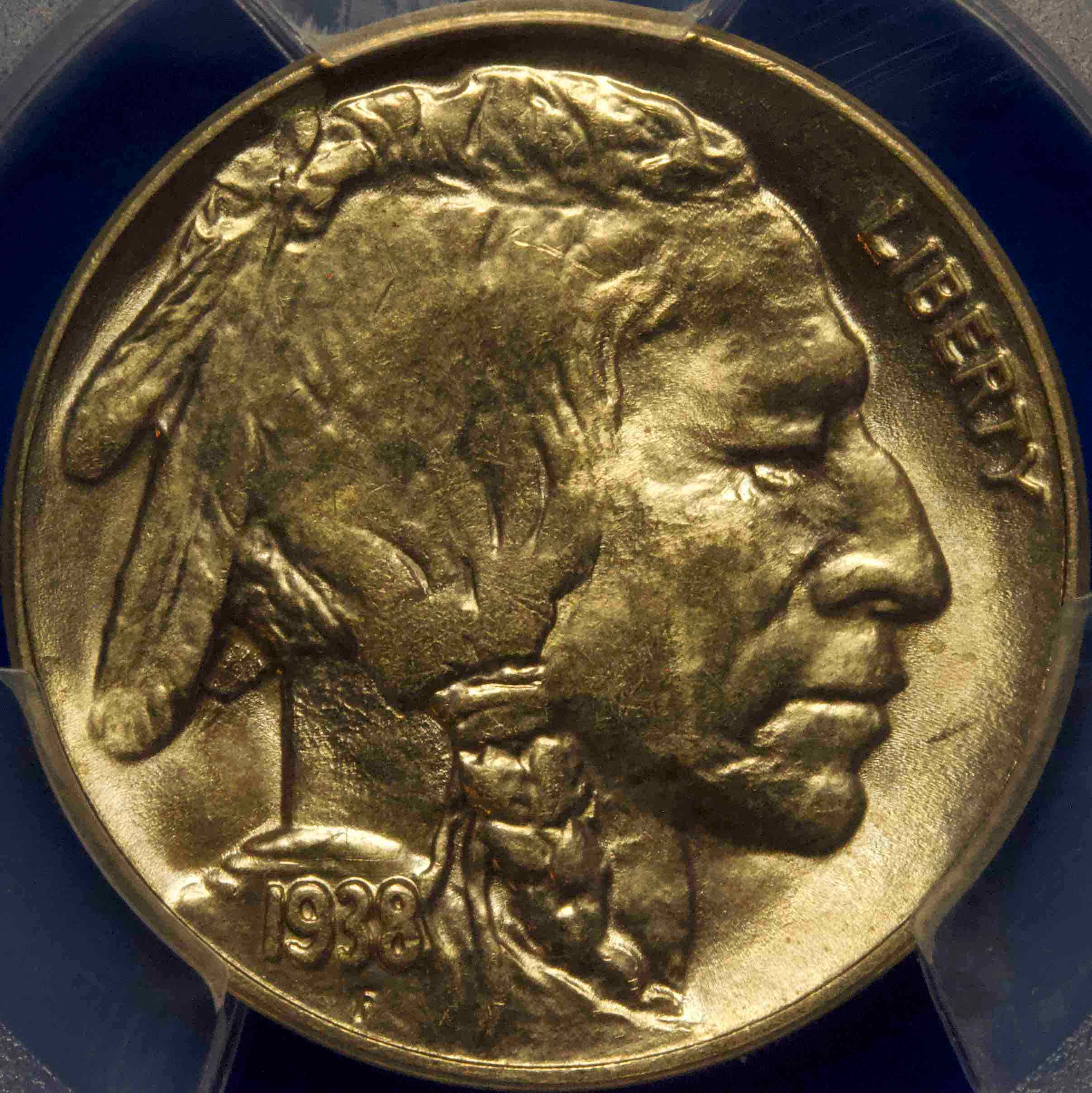 PCGS-MS-65-1938-D-Buffalo-5c
