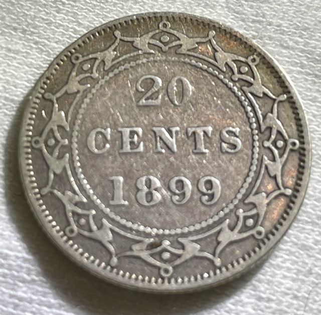 20-Cent-1899-Hooked-Newfoundland-For-Grading