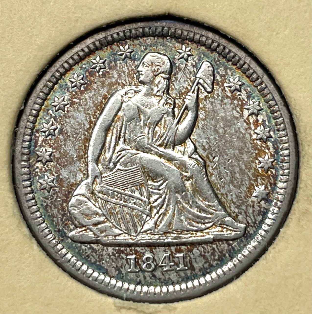 1841-Liberty-Seated-Quarter-For-Grading