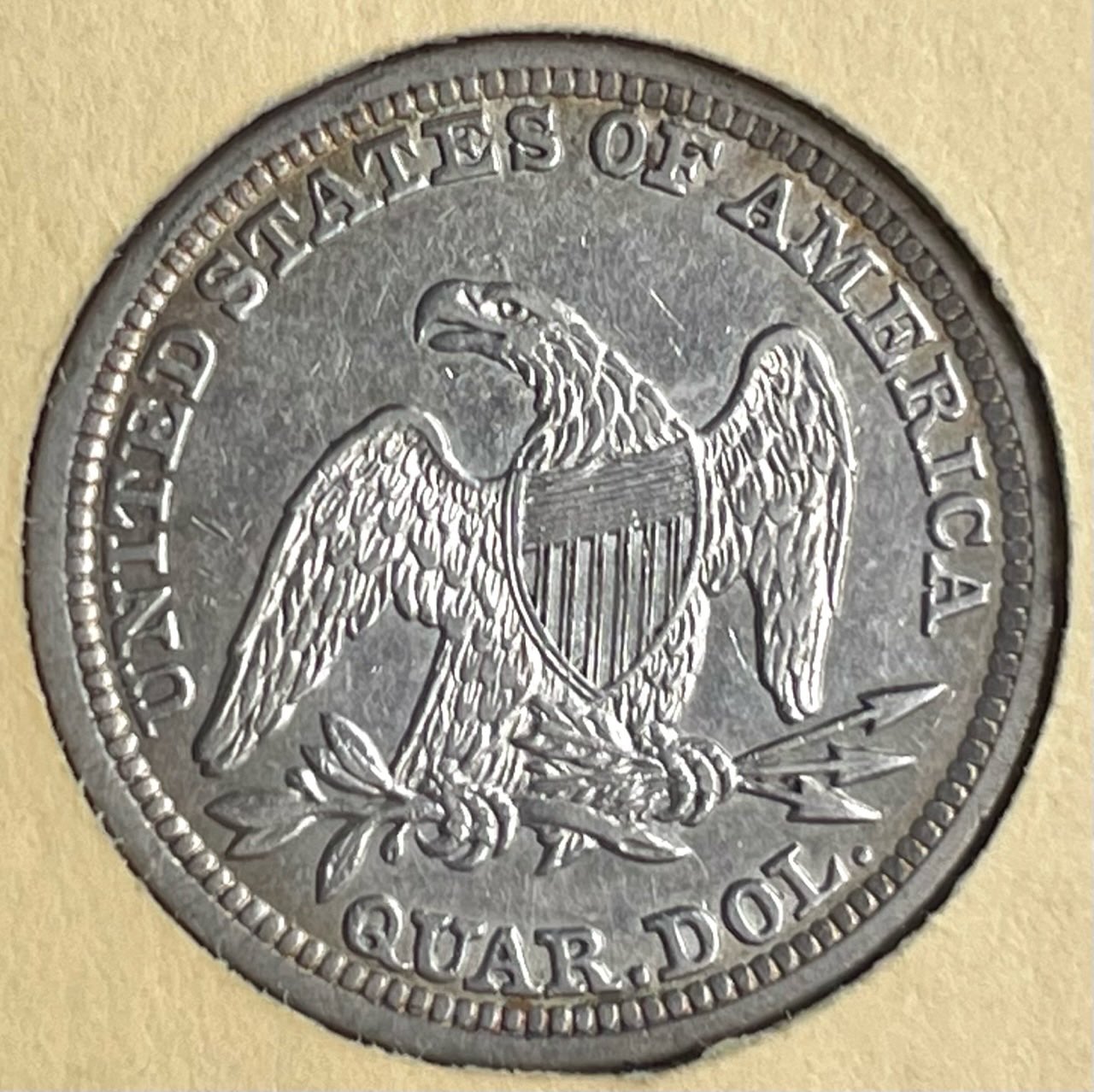 1841-Liberty-Seated-Quarter-For-Grading