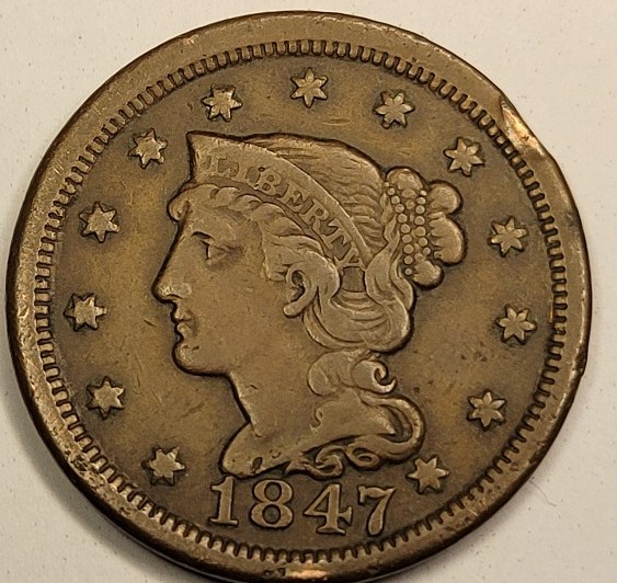 1847-Large-Cent-For-Comments-And-Grading