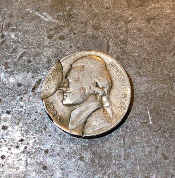 1954-D-Nickel-Mis-Strike/Error-?